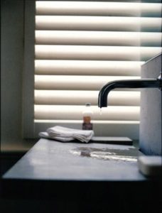 Sliver color water tap attach with a sink